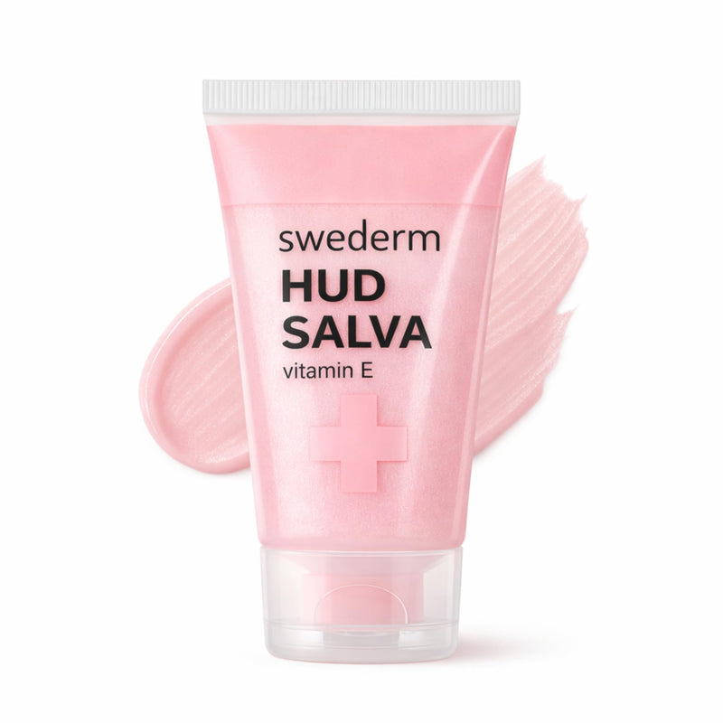 swederm Hudsalva Skin Moisturizer with Vitamin E, Shea Butter, 1,69 fl oz | dry skin remedy, glycerin, shea butter, allantoin, elbows, cracked heels, Scandinavian quality, travel essentials 1.69 Fl Oz (Pack of 1)