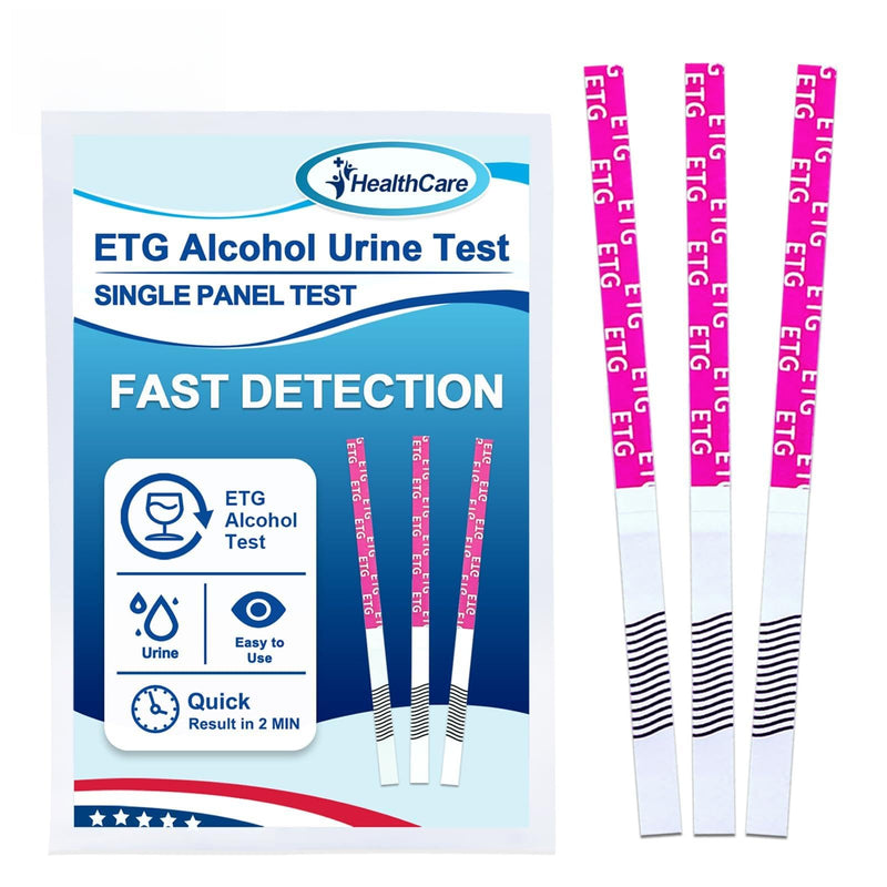 ETG Alcohol Urine Strips, High Sensitivity | Rapid 2-Minute Results for Home/Workplace/Rehab Testing | 24-80 Hour Detection Window [8 Pack] Purple