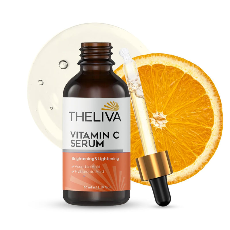 Vitamin C Serum for Face – Brightening & Hydrating with Hyaluronic Acid – Helps Improve Appearance of Wrinkles & Dark Spots – Radiant Skin Support – 1.10 fl oz