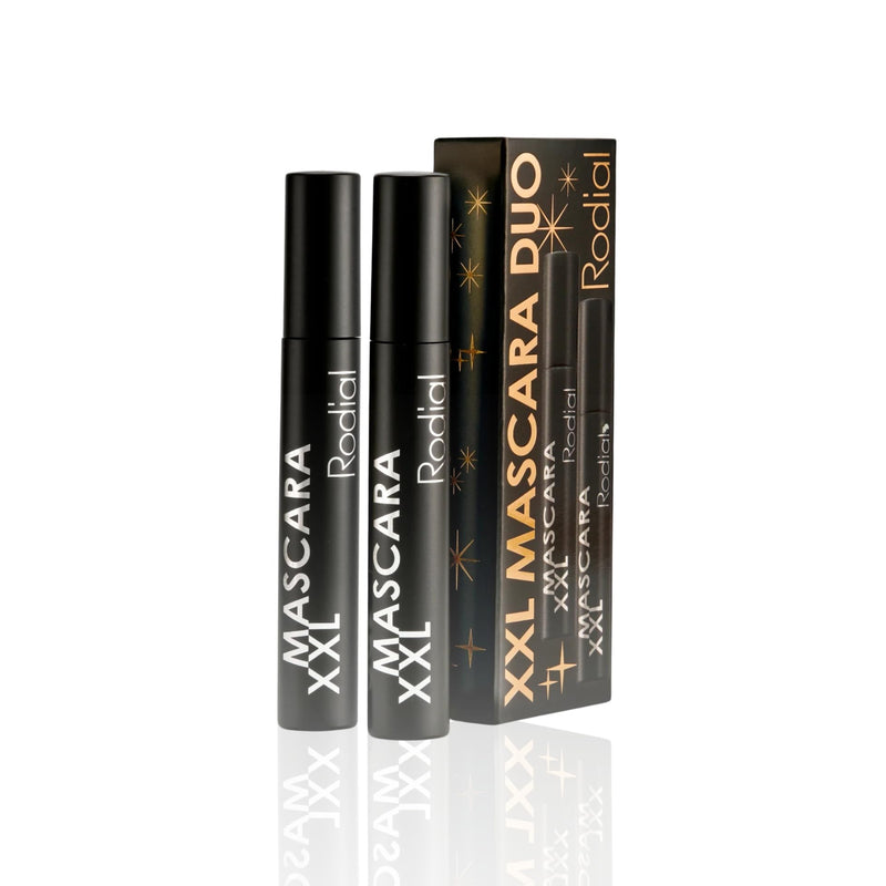 [Australia] - Rodial XXL Mascara Duo Kit - Holiday Gift Set with 2 x XXL Mascaras 0.44 fl. oz Each, Intense Black, Volumising, Long-Wear, Conditioning Formula with Beeswax, Carnauba Wax & Collagen 
