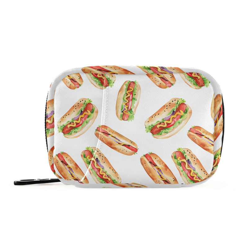 Hotdog Weekly Medicine Pill Organizer Travel Pill Case Box Holder Container Small for Vitamin Supplement Hotdog