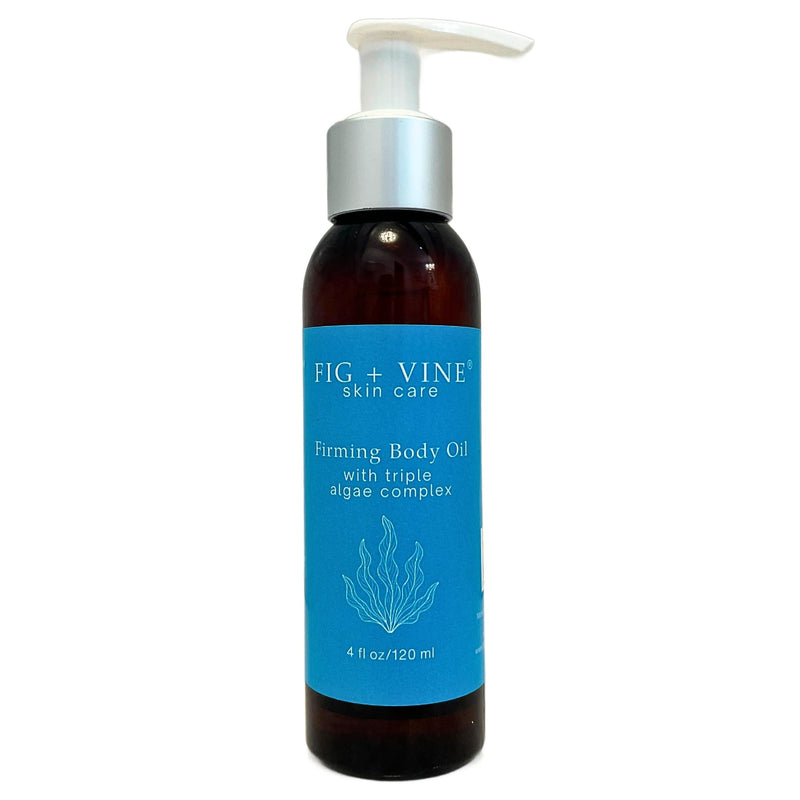 Firming Body Oil Serum with Triple Algae Complex | Non Greasy, Fast Absorbing Moisturizer with Vitamin C, E, Jojoba, Castor for Firming & Brightening | Pistachio, Caramel, Vanilla Scented Body Oil