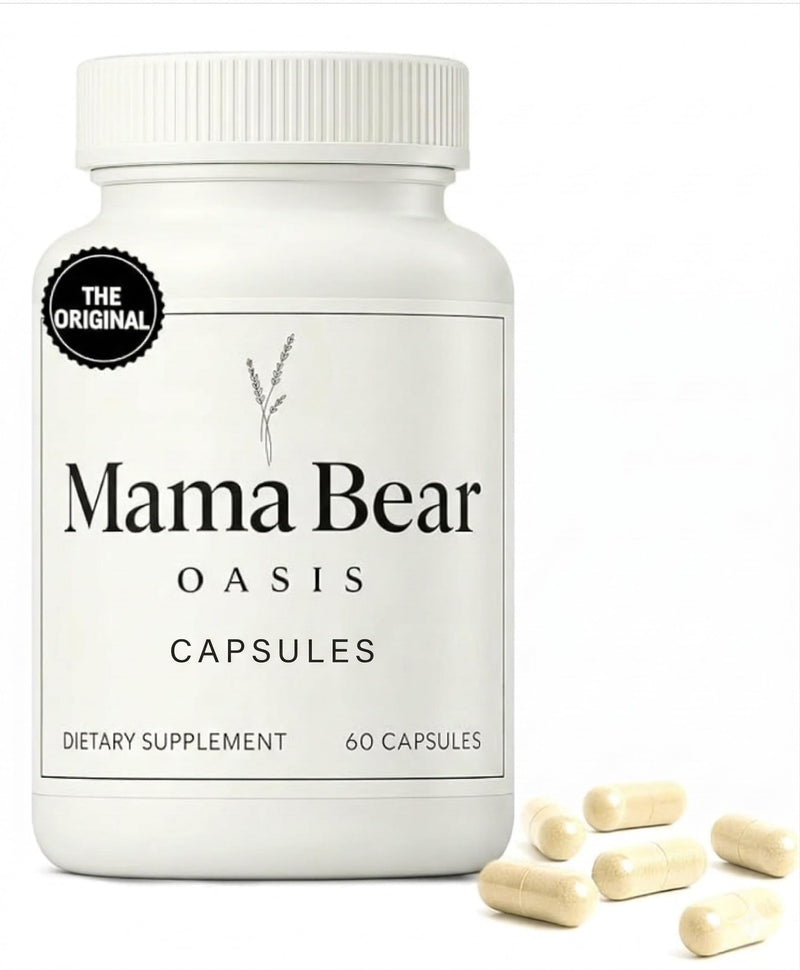Mama Bear Oasis Nerve Support Capsules with Vitamins, 60 Count | Daily supplement with vitamins to support normal nerve function, mobility, calm, and overall wellness
