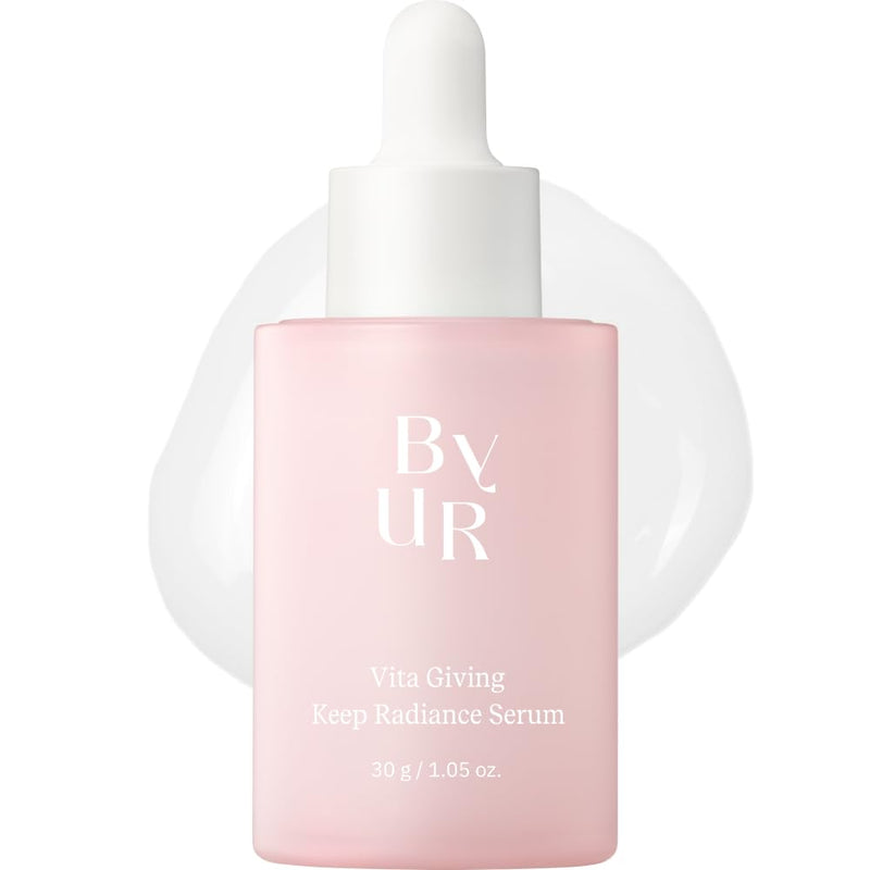 ByUR Vita Giving Keep Radiance Serum - Dark Spots & Hyperpigmentation, Brightening & Hydrating for Dry, Dull Skin, Hyaluronic Acid, Niacinamide, Vitamin C, Glass Skin Facial Pore Care Korean Skincare