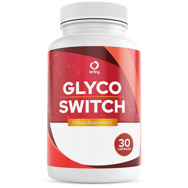 Orby GlycoSwitch – Natural Daily Wellness Supplement with Vitamin C, D3, Magnesium & Chromium – Non-GMO, GMP Certified, Made in USA – 30 Capsules, 1 Month Supply 30 Count (Pack of 1)