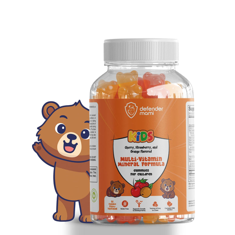 Kids Vitamin Gummies – Multivitamin & Mineral Formula, Non‑GMO · Gluten‑Free, 90 Count Chewables for Daily Immune, Growth & Bone Support