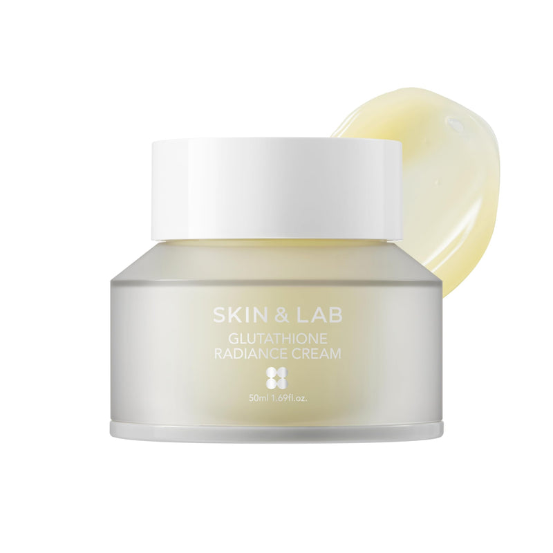 SKIN&LAB Glutathione Radiance Cream 1.69 fl oz | Cellfusome Glutathione 100,000ppm | Face Moisturizer for Dry and Sensitive Skin | Antioxidant and Brightening Care