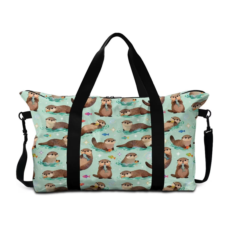 Otter Lightweight Foldable Collapsible Waterproof Travel Duffel Bag Gym Bags For Men Weekend Bag For Women Expandable Spacious Travel Duffel Bags Otter
