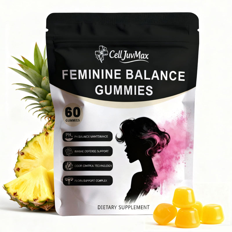 Feminine Balance Gummies for Women,pH Balance & Odor Control, Immune & Vaginal Health Support, Sugar-Free Gluten-Freet (1) 1