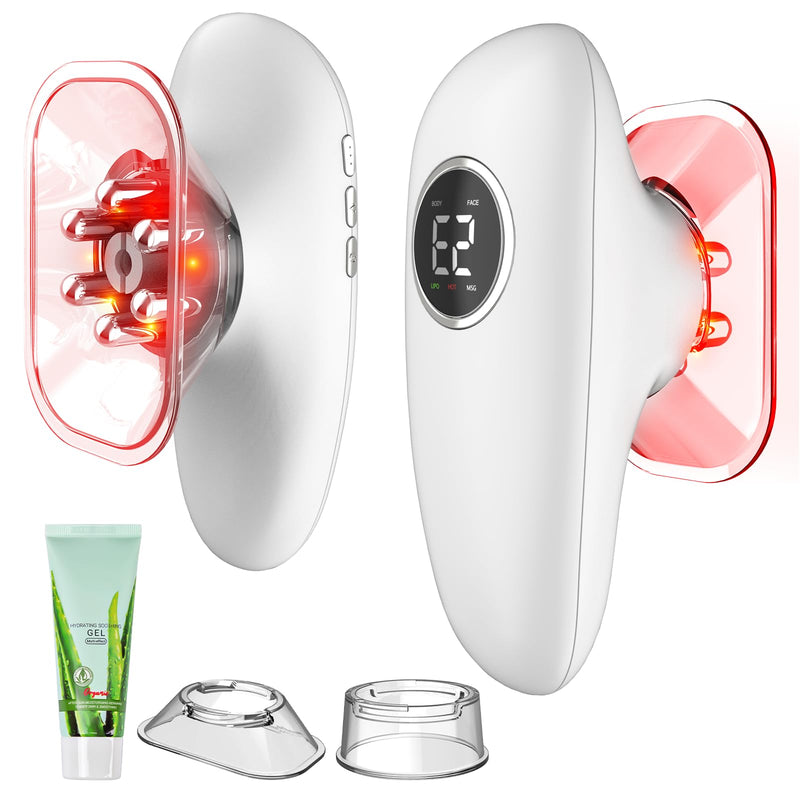 CENXIGO 4 in 1 Body Sculpting Machine-Lymphatic Drainage Massager with 4 Adjustable Functions:Heating,Cupping,Red Light & Massage for Belly, Waist, Arms, Legs and Face