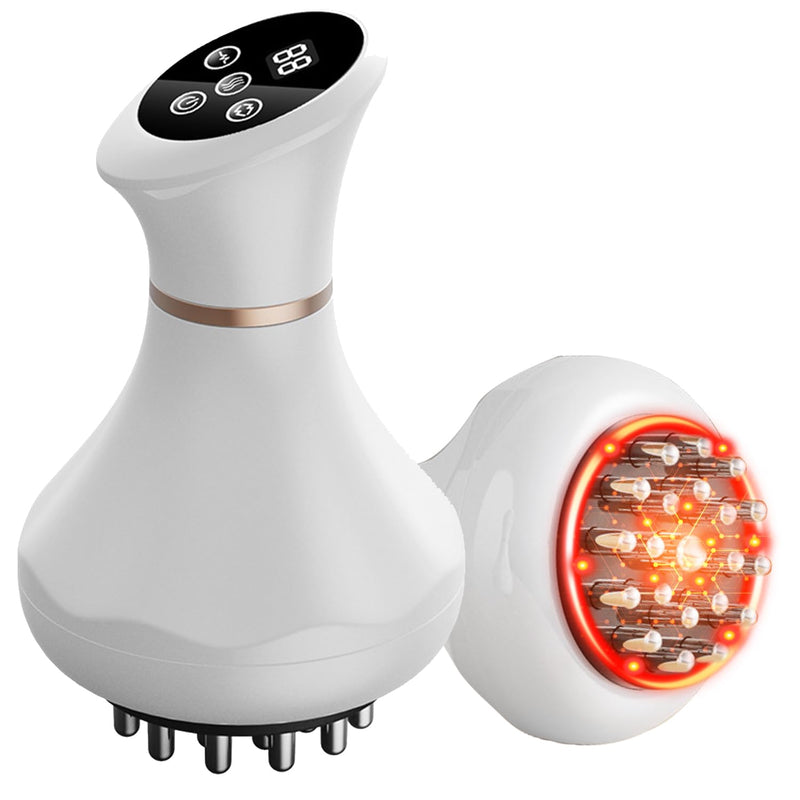 Handheld Electric Lymphatic Drainage Massager: Body Sculpting Machine and Anti Cellulite Massage Tool for Cellulite & Stretch Marks with Microcurrent Red Light Heat & Vibration
