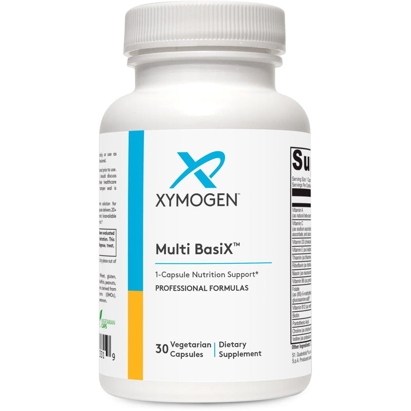 XYMOGEN Multi Basix, 30 Capsules | Daily Multivitamin Supplement, Over 20 Essential Nutrients for Foundational Wellness