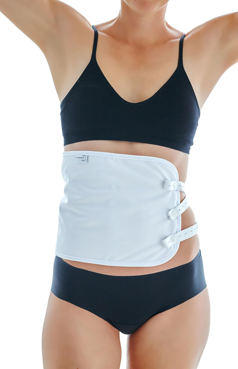 Double Layered Organic Cotton Castor Oil Pack for Liver- heatless, Less-Mess, Reusable- Easy Button Closure with 3 Stretchy Straps for Optimal Comfort, Designed for All Shapes and Sizes.