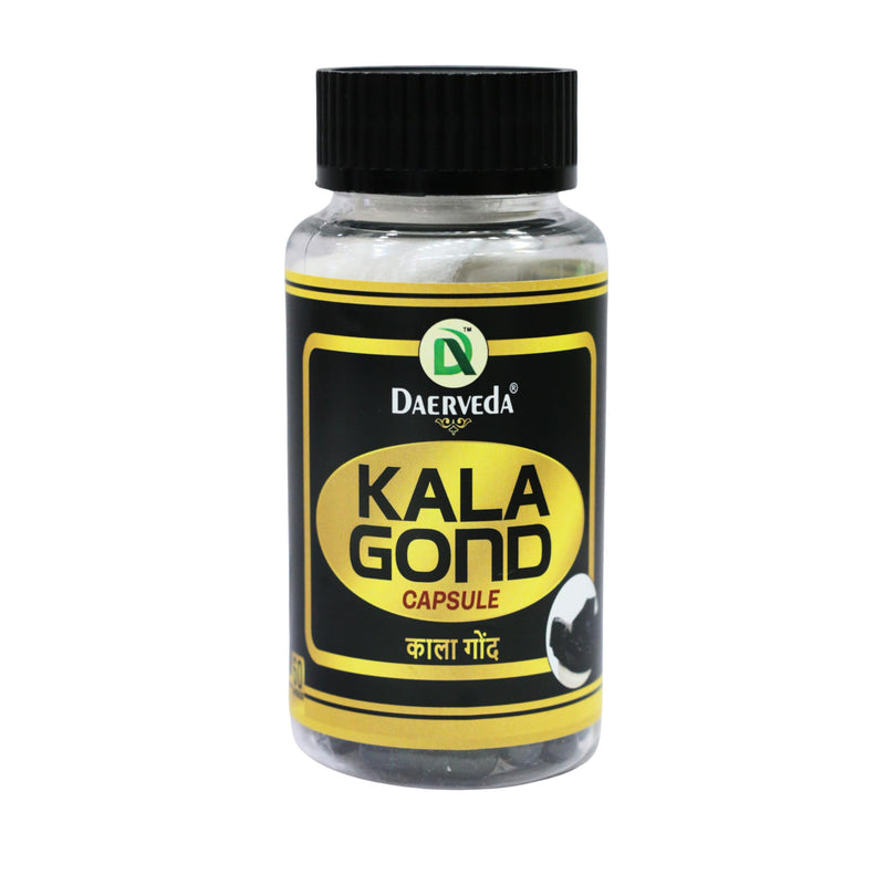 Dev Ayurveda Kala Gond Capsule II Ayurvedic Herbal Capsule II 60 Capsules II Pure & Natural Kala Gond with Jatamansi