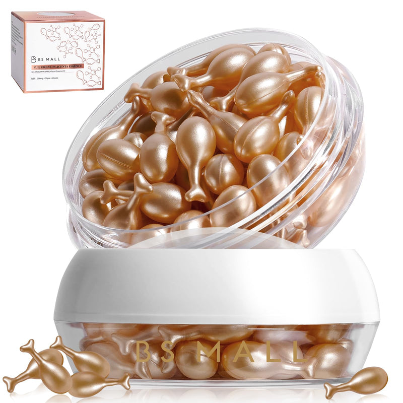 Nourishing Hydrating Essence Serum BS-MALL 60 Capsules Vitamin E - Gentle Skin Repair & Anti-aging Facial Care For Women, Daily Skincare Essential