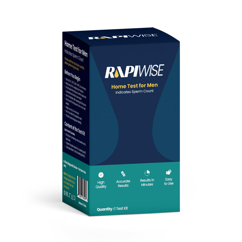 Fertility Test Kit for Men – Sperm Count Home Test Kit for Male Fertility – At-Home Semen Analysis Shows Normal or Low Sperm Count – Fast, Private, Easy to Use