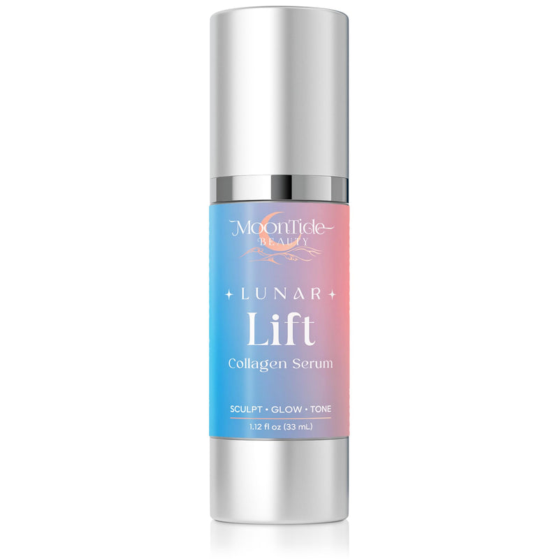 Collagen Serum for Face - Anti-Aging with Vitamin C, Hyaluronic Acid, Bovine & Plant Collagen - Hydrating, Firming, Brightening, 1.12 oz