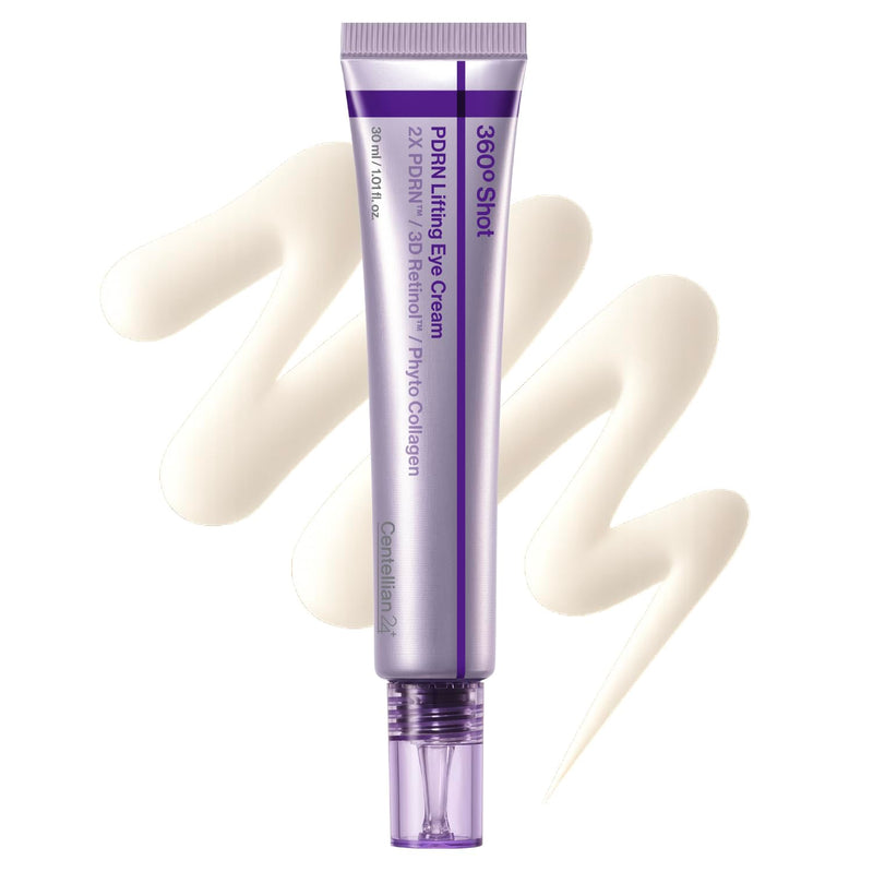 CENTELLIAN 24 360º Shot PDRN Eye Cream - TECA, Retinol and Collagen | Targets Wrinkles, Crow's Feet, Dark Circles, Puffiness and Bags for a Smoother, Refreshed-Looking Contour, 1.01 fl oz