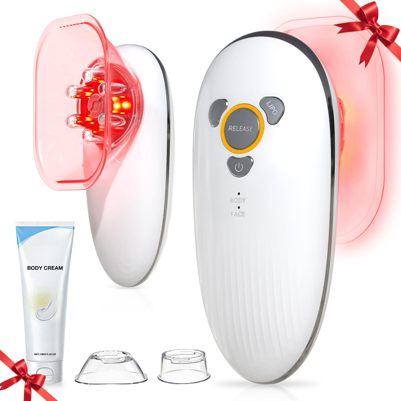 3-in-1 Electric Cellulite Massager, 3-in-1 Body Sculpting Machine for Stomach, Waist, Arms, Legs, Handheld Adjustable Cellulite Massage Tool, Skin Tightening Tool for Women and Men, White