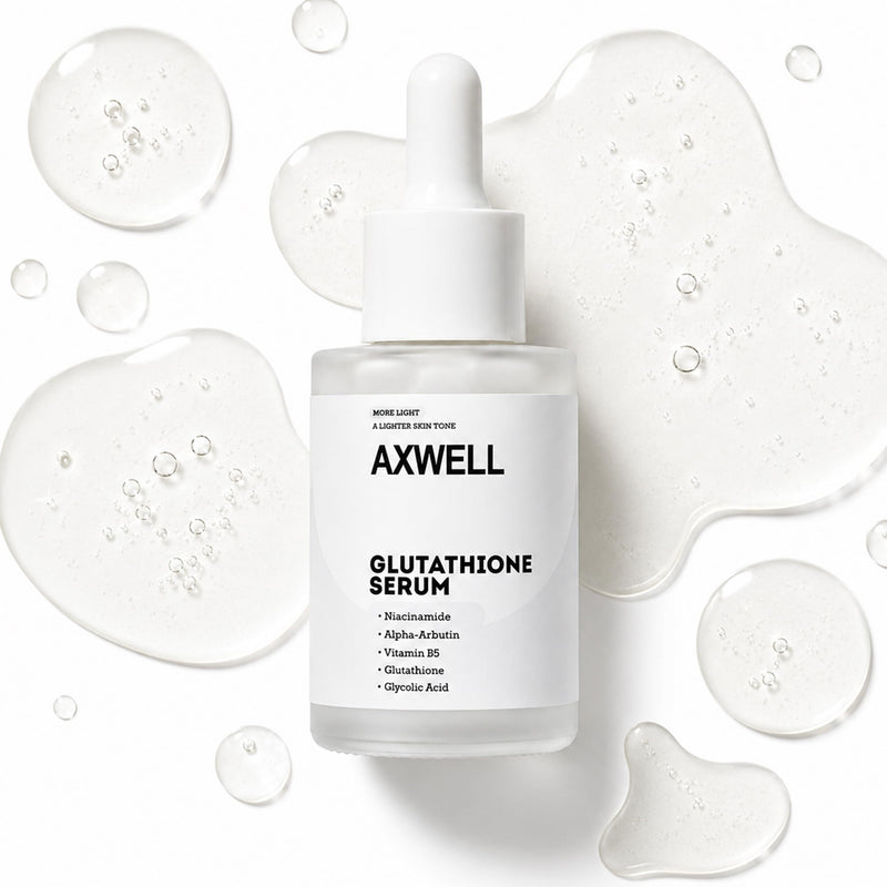 Axwell Glutathione Even Tone Serum – Dark Spot Corrector with Alpha Arbutin, Smart Peptides, Niacinamide & Vitamin B5 | Glow-Enhancing, Anti-Aging & Beyond Ordinary Tone Correction (1 fl oz)