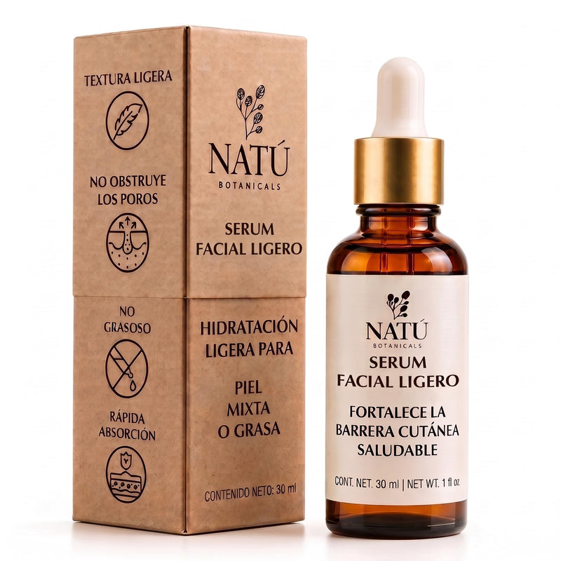 Hydrating Light Face Oil Serum for Oily & Combination Skin - 1 fl oz | No Buildup, No Clogs, No Greasy Feel - Facial Oils with Tea Tree, Coconut Oil & Vitamin E from Sweet Almond 1 Fl Oz (Pack of 1)