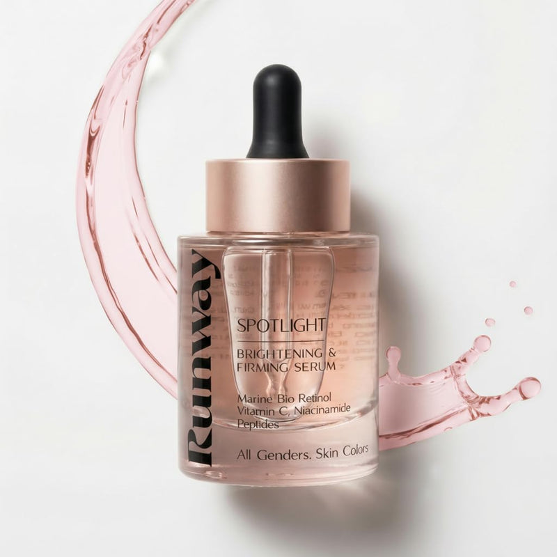 Spotlight Brightening & Firming Bio Retinol Serum for Face - Face Serum with Vitamin C & Niacinamide - Marine Liposomal Skin Care for Radiance, Smoothness, Elasticity, All Skin Types - 30 ml / 1 fl oz