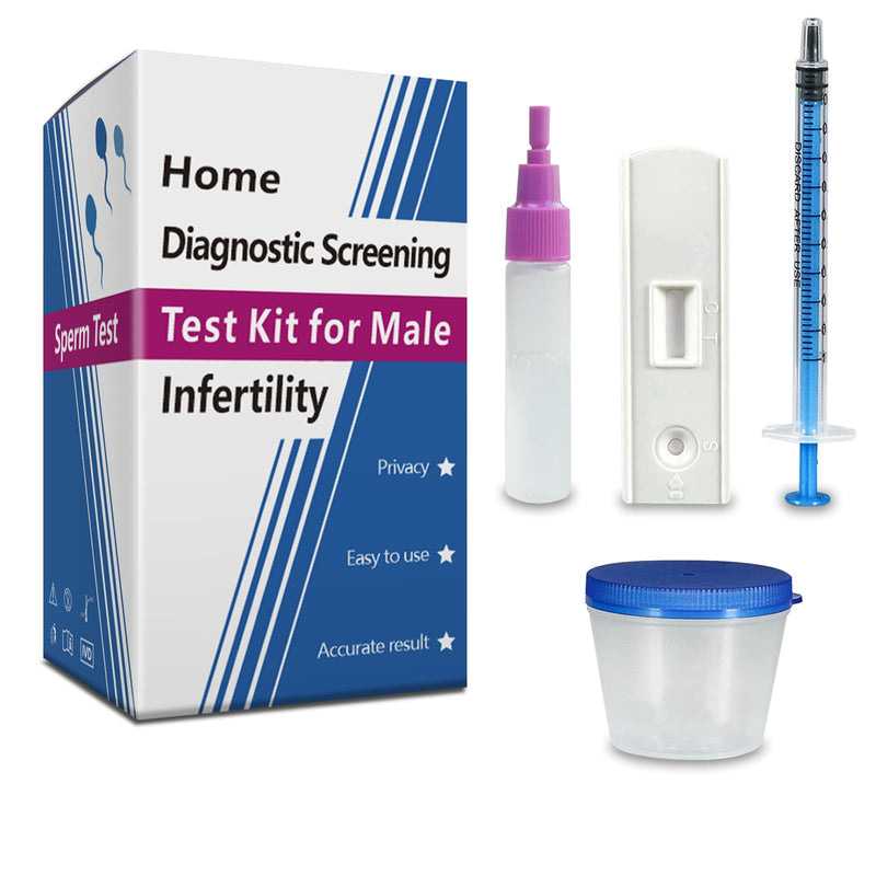 Fertility Sperm Count Test for Men, at Home Sperm Test - Trak Plus Male Fertility Testing System- Shows Normal or Low Sperm Count- Easy to Read Results-Convenient, Accurate, Private