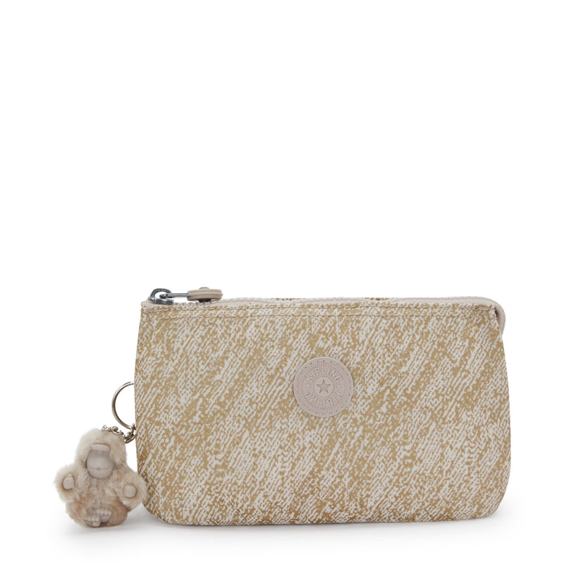 Kipling womens Creativity L Prt2 Cosmetic Bag 8.5''L x 5.25''H x 1.5''D Brush of Gold