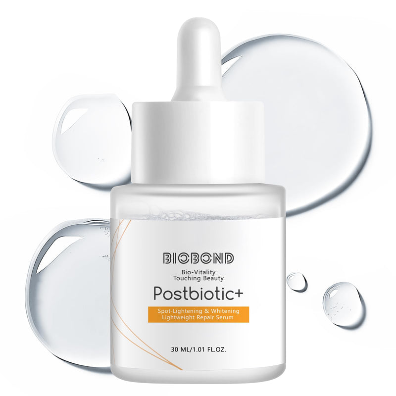 Vitamin C Brightening Face Serum with Salicylic & Lactic Acid, Postbiotic & Vitamin E - Exfoliating Dark Spot Corrector for Radiant, Barrier, Even-Toned Skin, 1 Fl Oz