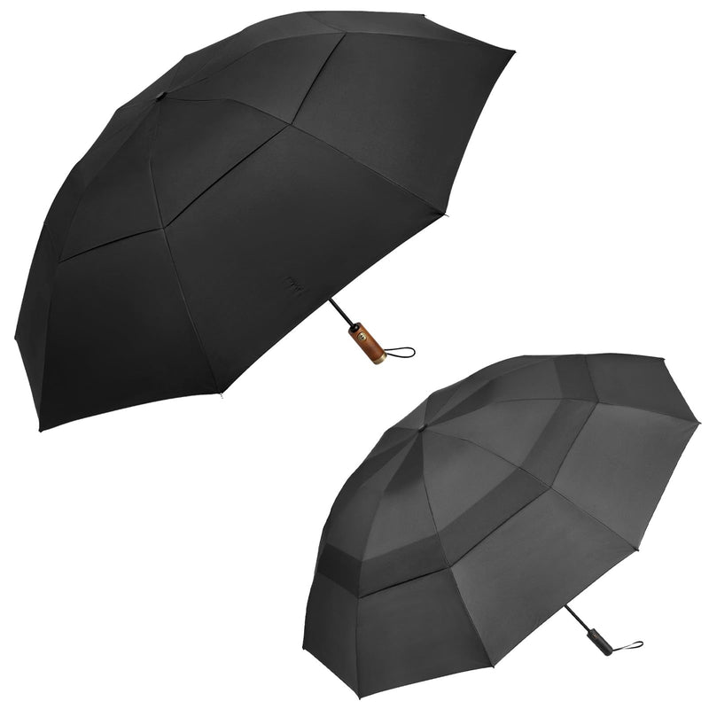 G4Free 62 Inch + 54 Inch Large Reverse Windproof Umbrella,Double Canopy with Automatic Open Close