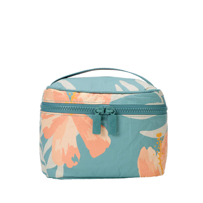 ALOHA Collection Cabin Crew Kit | Lightweight, Packable, and Splash-Proof Makeup Pouch | Easy to Clean (Pink Salt/Tide) Pink Salt/Tide