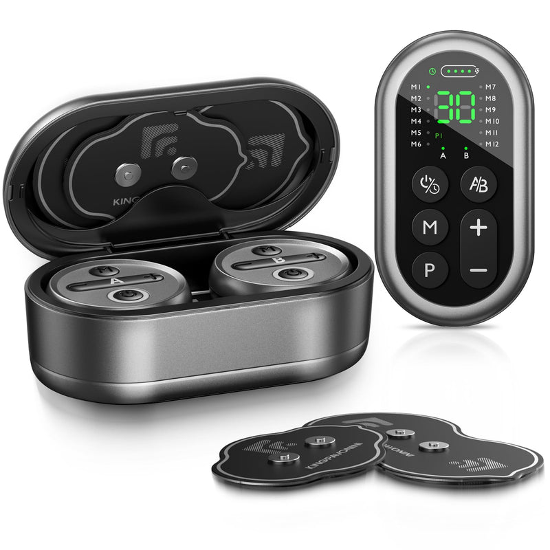 Wireless TENS Unit Muscle Stimulator, 48 Modes, Model HZ9151B | 2 Channel, TENS Machine for Sciatica, Back Shoulder Pain Relief, Portable TENS EMS for Office Home Travel, Gift for Men Women