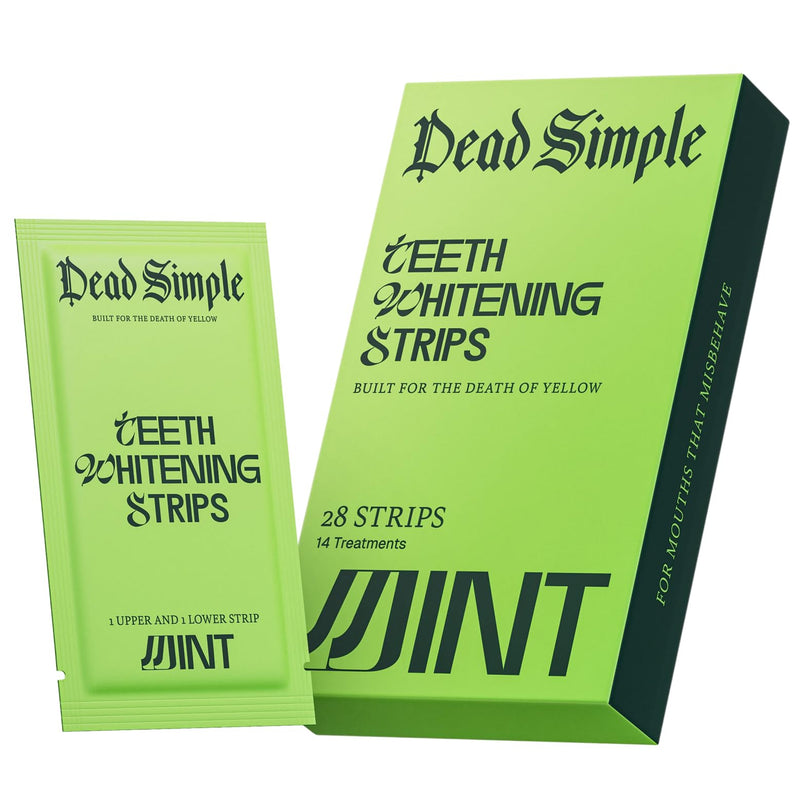 Dead Simple Teeth Whitening Strips (Tiras Blanqueadoras de Dientes) – 14 Treatments, Enamel-Safe Whitening for Convenient at-Home Stain Removal - Suitable for Sensitive Teeth