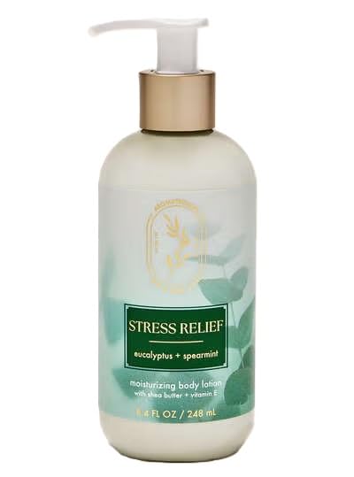 Bath and Body Stress Relief Moisturizing Body Lotion - 8.4 Fl Oz (Eucalyptus Spearmint) Eucalyptus Spearmint