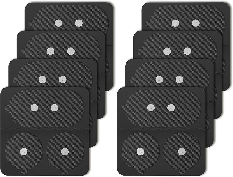 Medcursor TENS Unit Replacement Pads, 8-Pack Electrode Pads with Strong Magnetic Snap, Biocompatible Hydrogel, Reusable 30 Times, Upgraded Self-Stick Performance, Compatible with Medcursor TENS Units