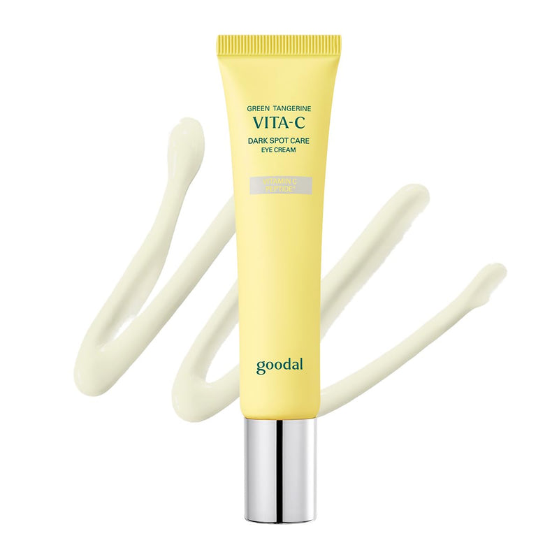 GOODAL Green Tangerine Vitamin C Dark Circle Eye Cream | Intensive Dark Circle Relief and Elasticity Treatment, Gentle, Non-irritating, Anti-Aging and Anti-Wrinkle Care 30ml