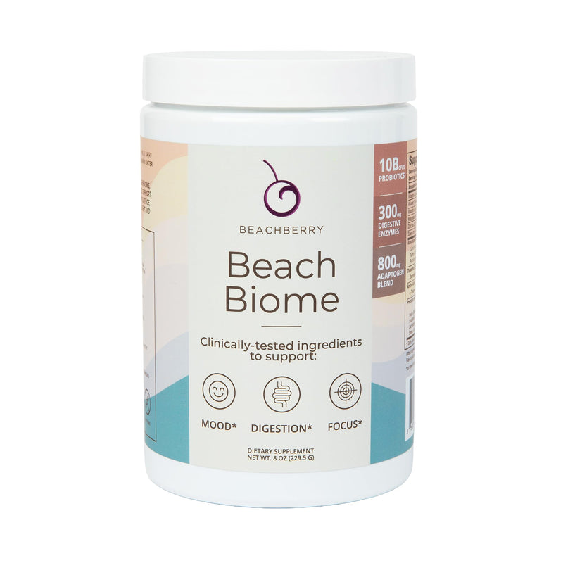 Gut Health & Brain Support Daily Powder – Chocolate - 30 Servings | Brain Support, Digestive Balance, Doctor-Formulated, 10 Clinically Studied Probiotics, Digestive Enzymes, Adaptogens