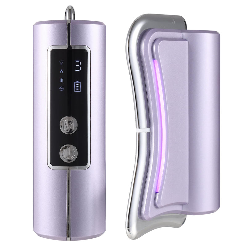 2026 New Upgrad Electric Muscle Scraper Tool for Full Body, Massage, Heated, Relaxation & Skincare, 4 Modes 3 Levels Multifunctional Gua Sha Tool Gifts for Family (Purple) Purple