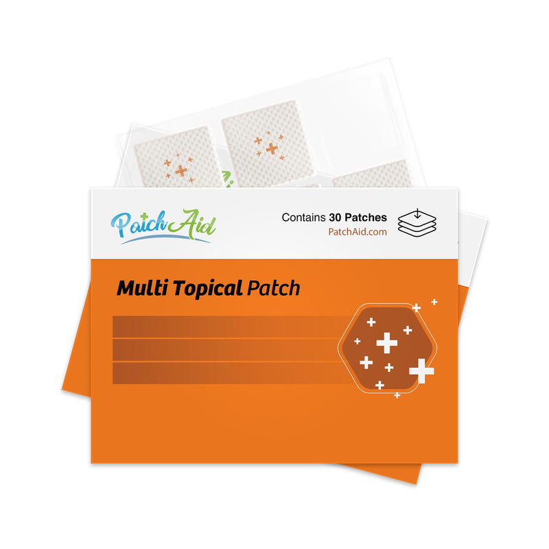PatchAid Multi Plus Topical Patch, 30 Day Supply | Daily Energy & Wellness Support, 27 Essential Vitamins including Iron, B12, Calcium, 8-Hour Wear & Slow Release 30 Count (Pack of 1)