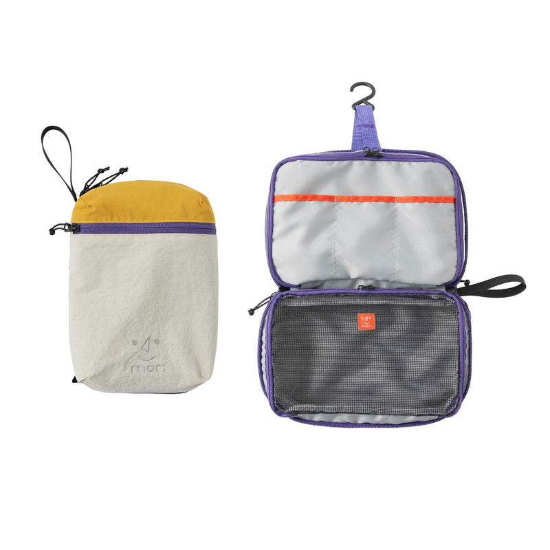morning deer Small Toiletry Bag Travel Bag with Hanging Hook | Dry-wet Separation,Makeup Cosmetic Bag,Shaving Kit Toiletry Bag, Travel Organizer for Shampoo,Toiletries,Gym,Camping
