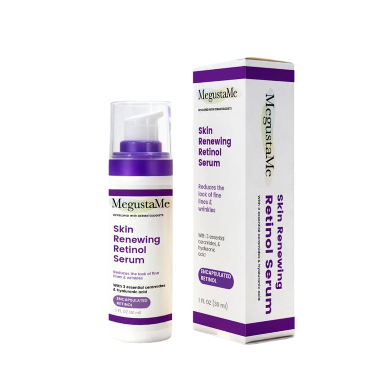 Hyaluronic acid essence contains vitamin B5 and ceramide to moisturize and repair skin barrier, improve the appearance of dry and fine lines (Skin Renewing Retinol Serum)