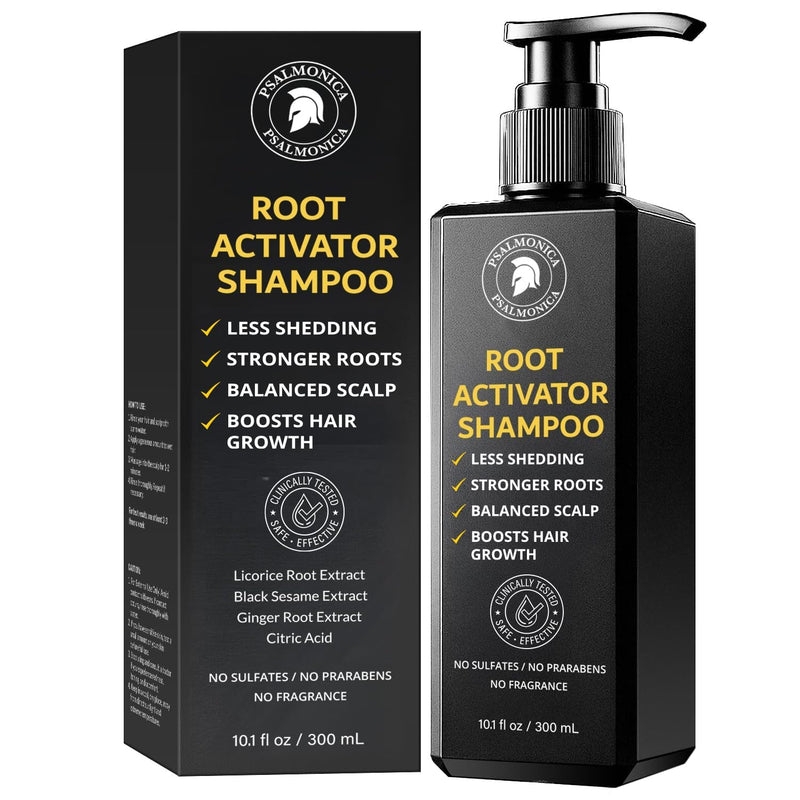 Root Activator Shampoo for Men: Hair Growth Shampoo for Hair Loss and Thinning Hair - Hair Loss Regrowth Shampoo for Men Women (Refreshing Scent) 10.1 Fl Oz (Pack of 1) Root Activator Shampoo