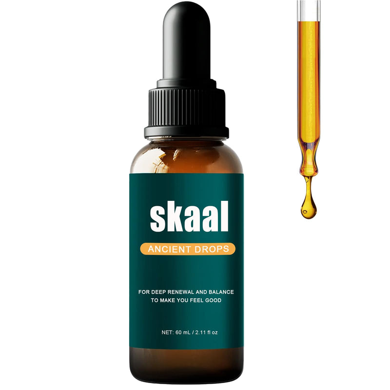 Skaal Ancient Drops, with Full-Spectrum Plant Oils, Omega 3-6-9 & Vitamin C, Peppermint Flavor
