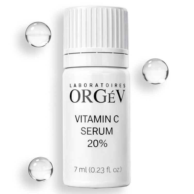 Orgev Vitamin C 20% Dual-Chamber Fresh-Activated Serum – Pure 20% L-Ascorbic Acid Powder Professional Face Treatment – High-Potency Antioxidant for Brightening, Firming & Collagen – 12-Day Potency