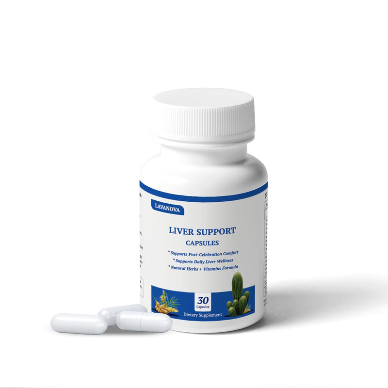DHM Pre-Drink & Liver Support Supplement with Dihydromyricetin, Milk Thistle & L-Cysteine – Hangover Support, Alcohol Recovery, Liver Detox & Hydration Formula with Vitamins B, C, E – 30 Capsules