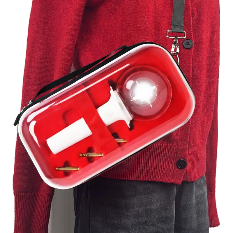 Case for Strays Lightstick - Clear Travel Carrying Storage Bag Holder for Ver.1 / Ver.2 Light Stick - Crossbody Protective Cover Merch for K-pop Fans Gift (Red) Red