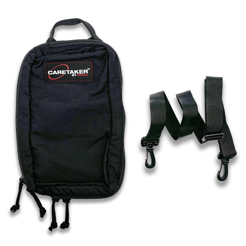 Travel Pouch - Lightweight Portable Storage with Multiple Dividers and Pockets – 10”x8”x1.5” – Black Cordura