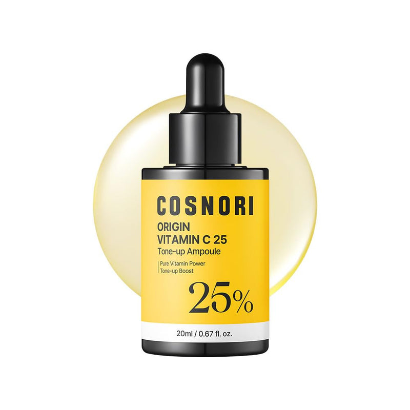 COSNORI Origin Vitamin C 25% Tone-Up Ampoule | High-Potency Vitamin C Serum for Dark Spots & Even Skin Tone, Intensive Night Serum for Firm & Smooth-Looking Skin, Low Irritation, Korean Skin Care Unscented COSNORI Origin Vitamin C 25% Tone-Up Ampoule