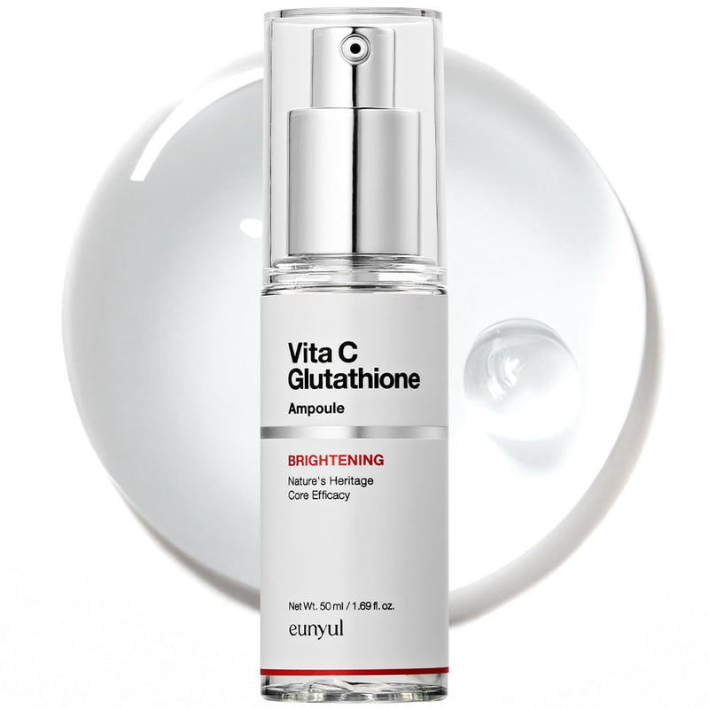 EUNYUL Vita C Glutathione Brightening Ampoule (1.69 fl. oz / 50ml) – Korean Brightening Serum for Dull Skin & Uneven Tone Care, Lightweight Facial Ampoule