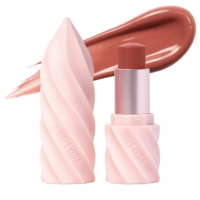 Queen Musia Skincare Supercharged Tinted Hydrabalm –– Hydrating Lip Balm for Women, Lip Gloss, Lip Mask, Sheer Tint, Moisturizing & Soothing, Vegan & Cruelty-free (NOSTALGIQUE) NOSTALGIQUE